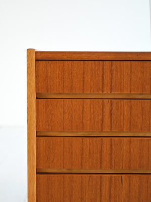 Sideboard scandinavo con scrittoio a scomparsa in teak, anni ’60 6