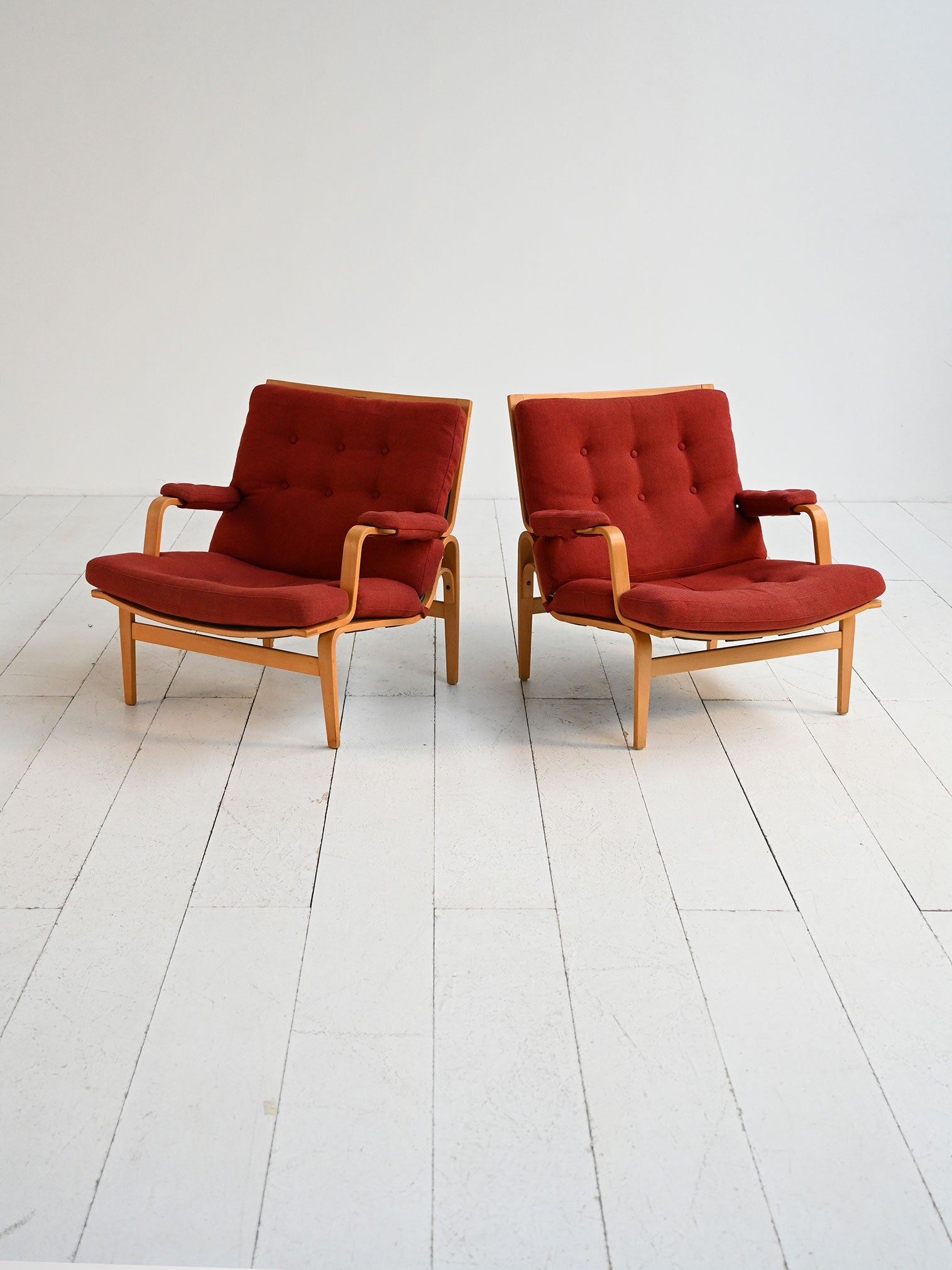 Coppia di poltrone “Ingrid” di Bruno Mathsson per Dux, anni ’60 1