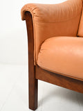 Coppia di poltrone scandinave anni Cinquanta in pelle 4