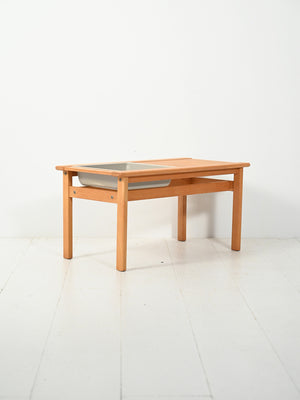 Panca con portafiori in rovere “Florida” 2