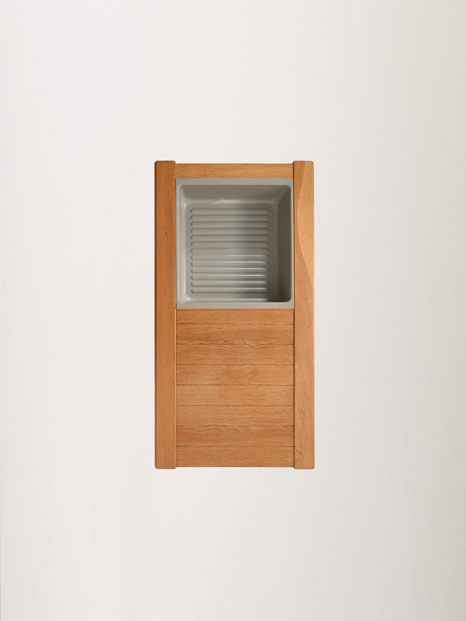 Panca con portafiori in rovere “Florida” 9