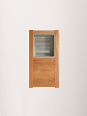Panca con portafiori in rovere “Florida” 9