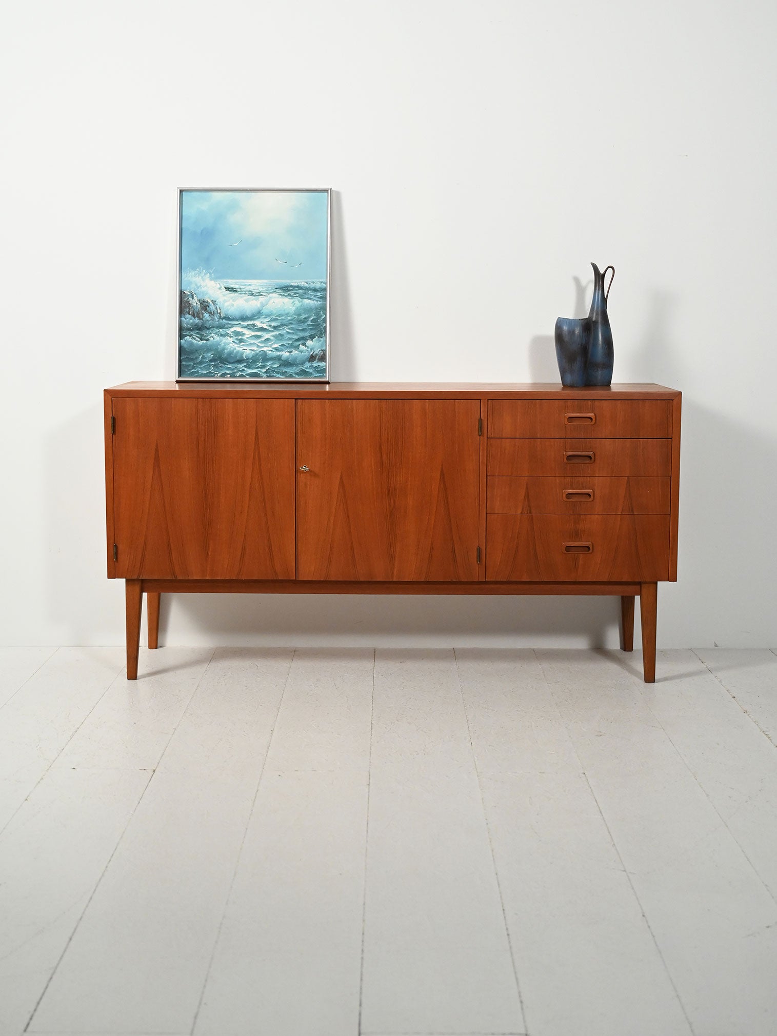 Sideboard scandinavo in teak anni 60