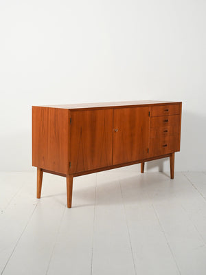Sideboard scandinavo in teak anni 60 3