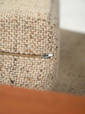Coppia di poltrone danesi con cuscini beige anni 50 7