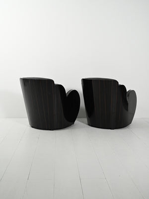 Coppia di poltrone scandinave in stile Art Déco 4