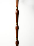 Lampada da terra scandinava a tre bracci in teak e ottone, anni 40–50 12
