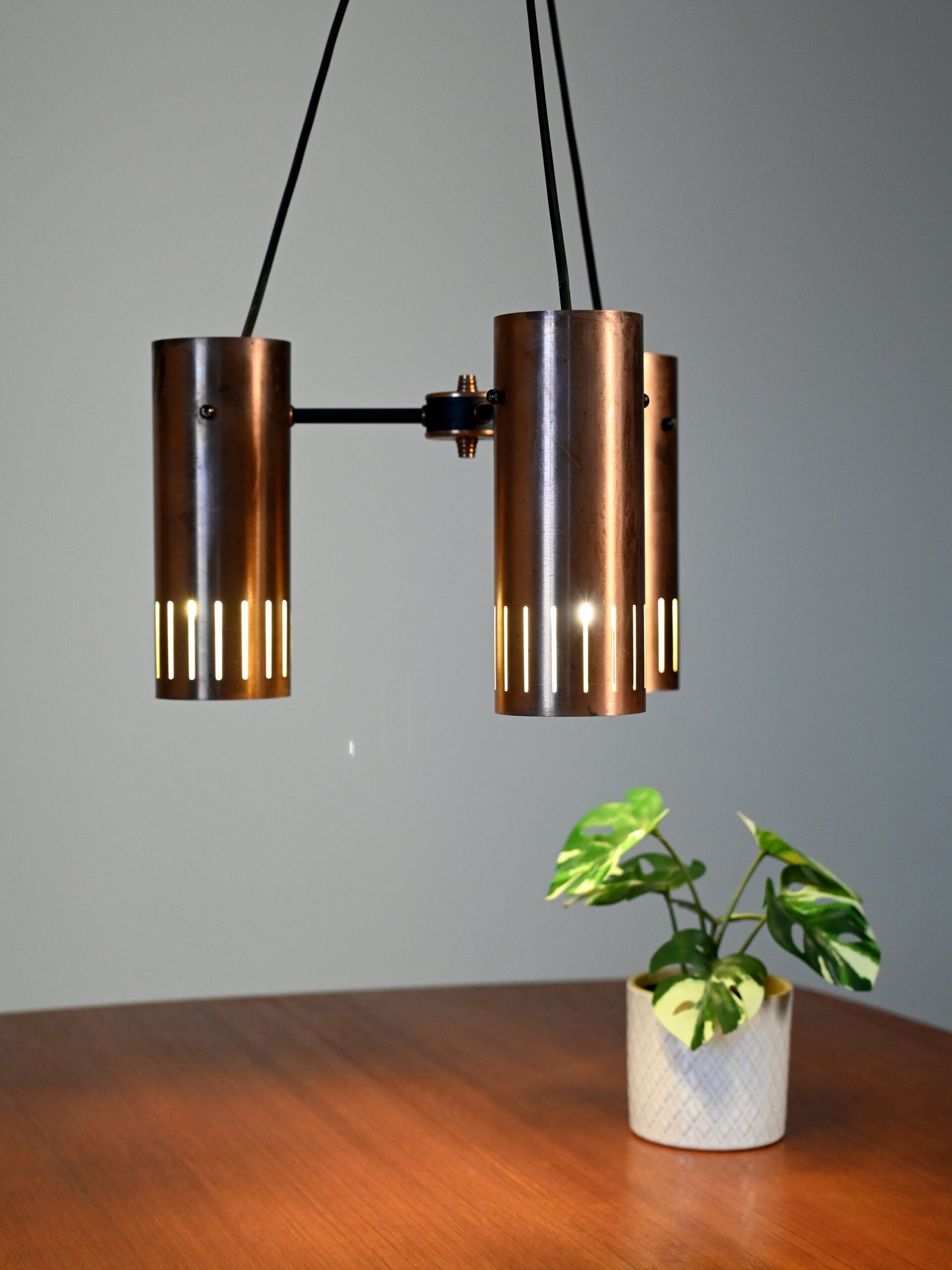 Lampada a sospensione scandinava in rame 2