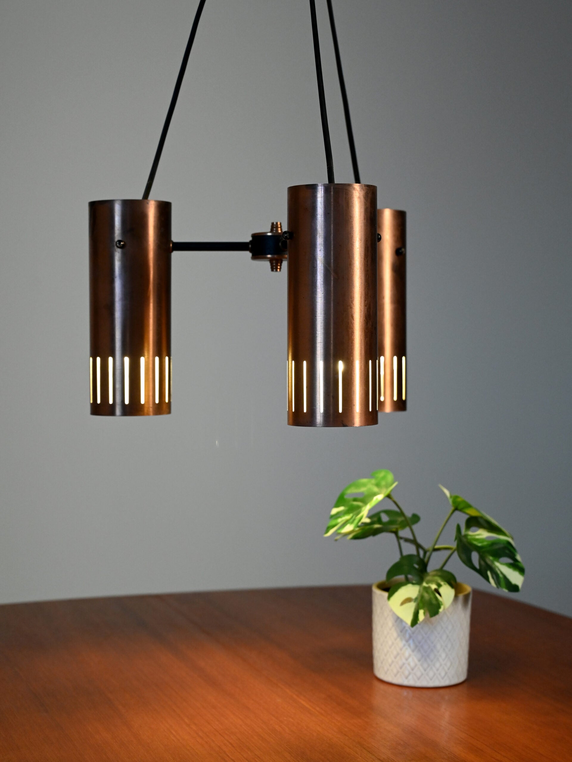 Lampada a sospensione scandinava in rame 3