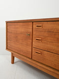 Sideboard vintage in noce anni 60 7