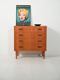 Cassettiera scandinava anni ’60 in teak 1
