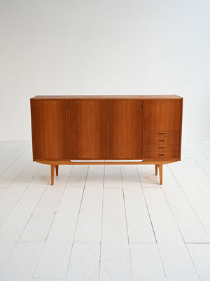 Highboard scandinavo in teak, anni ’50–’60