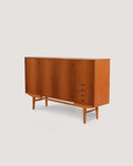 Highboard scandinavo in teak, anni ’50–’60