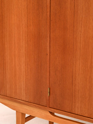 Highboard scandinavo in teak, anni ’50–’60 6
