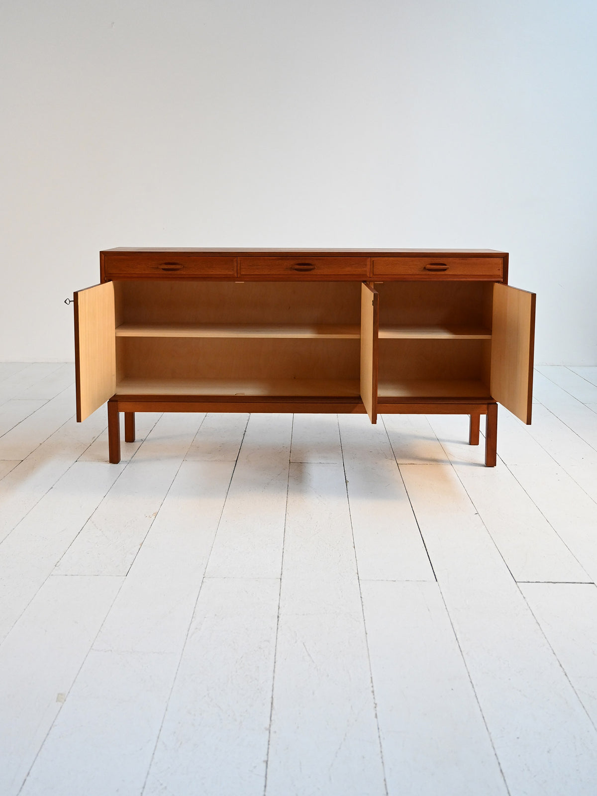 Sideboard scandinavo in teak, anni ’50-’60 1