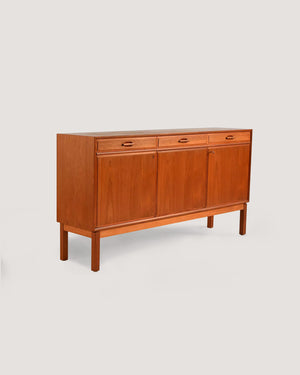 Sideboard scandinavo in teak, anni ’50-’60