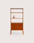 Libreria scandinava in teak, anni ’50/’60