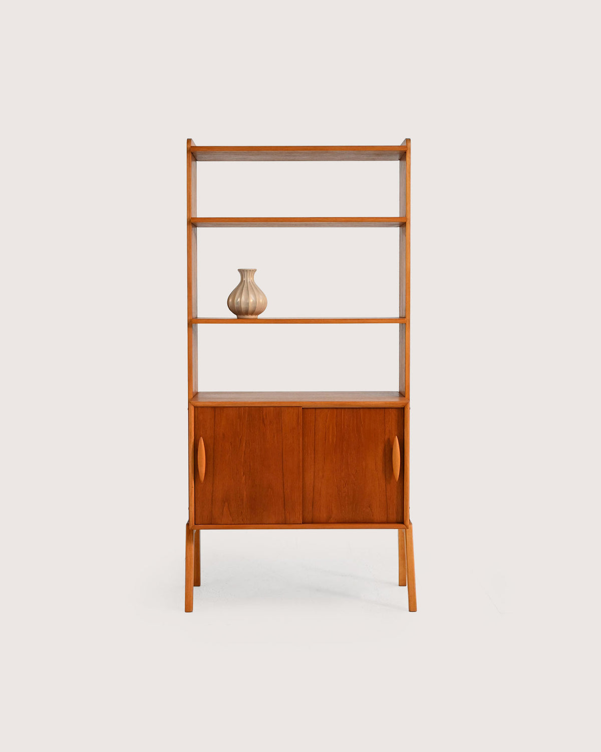 Libreria scandinava in teak, anni ’50/’60