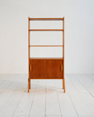 Libreria scandinava in teak, anni ’50/’60 1