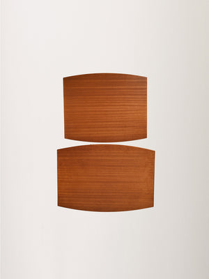 Coppia di coffee table scandinavi ad incastro con porta lana 12