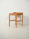Comodino scandinavo vintage in rovere anni 60 1