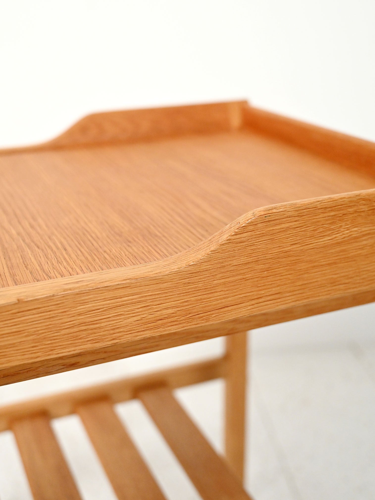 Comodino scandinavo vintage in rovere anni 60 6