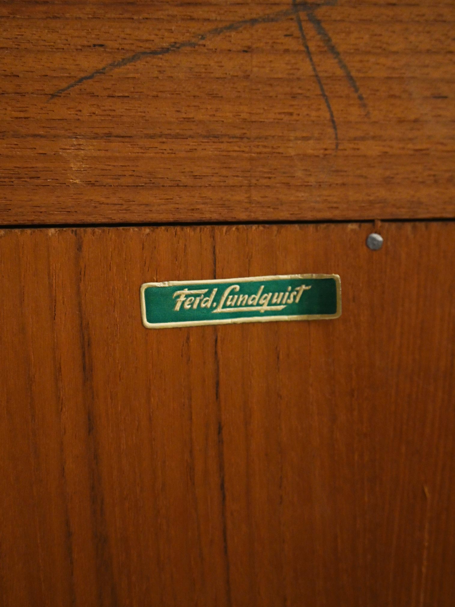 Libreria scandinava in teak di Ferdinand Lundquist, anni ’60 5