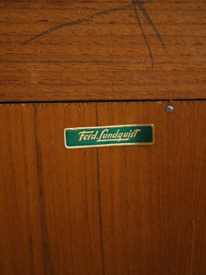 Libreria scandinava in teak di Ferdinand Lundquist, anni ’60 5