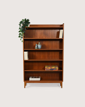 Libreria scandinava in teak di Ferdinand Lundquist, anni ’61