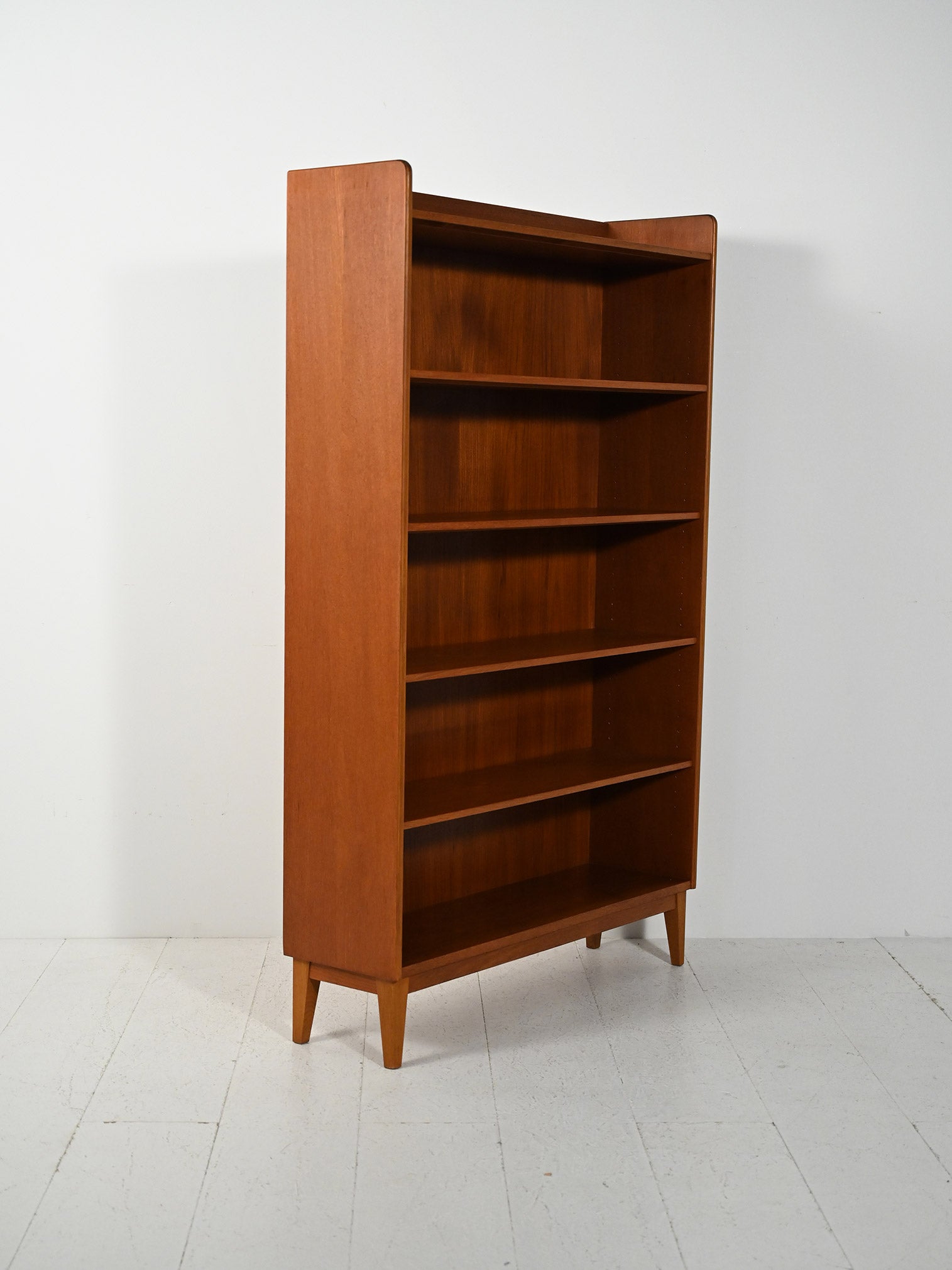 Libreria scandinava in teak di Ferdinand Lundquist, anni ’61 2