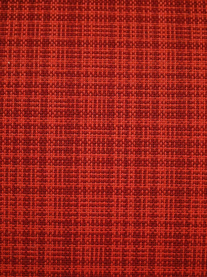 Poltrona scandinava anni 50 con rivestimento in lana rossa 7