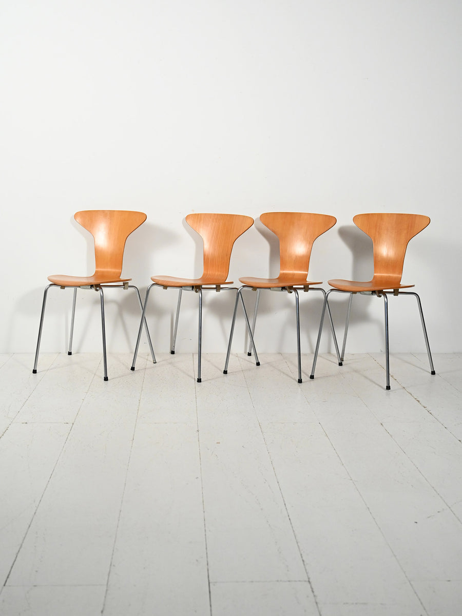Set di 4 sedie “Mosquito” di Arne Jacobsen