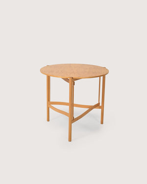 Coffee table scandinavo rotondo in betulla di Karl Andersson & Söner