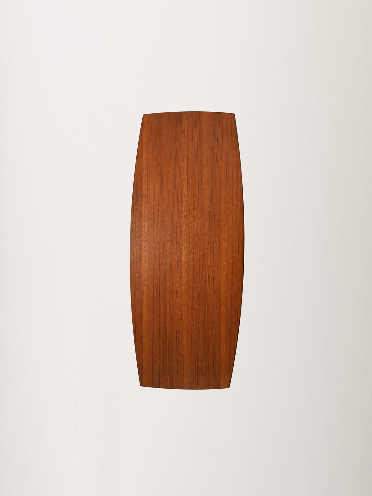 Coffee table scandinavo vintage in teak con piano a barchetta 8