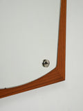 Specchio scandinavo da parete anni ’50 in mogano 2