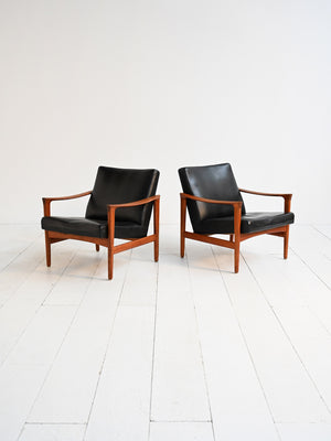 Poltrone “Oslo” di Inge Andersson per Bröderna Anderssons, anni ’60 1