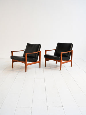 Poltrone “Oslo” di Inge Andersson per Bröderna Anderssons, anni ’60 2