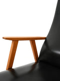 Coppia di poltrone scandinave anni 50-60 con schienale alto 6