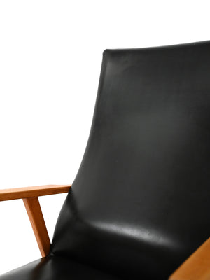 Coppia di poltrone scandinave anni 50-60 con schienale alto 7