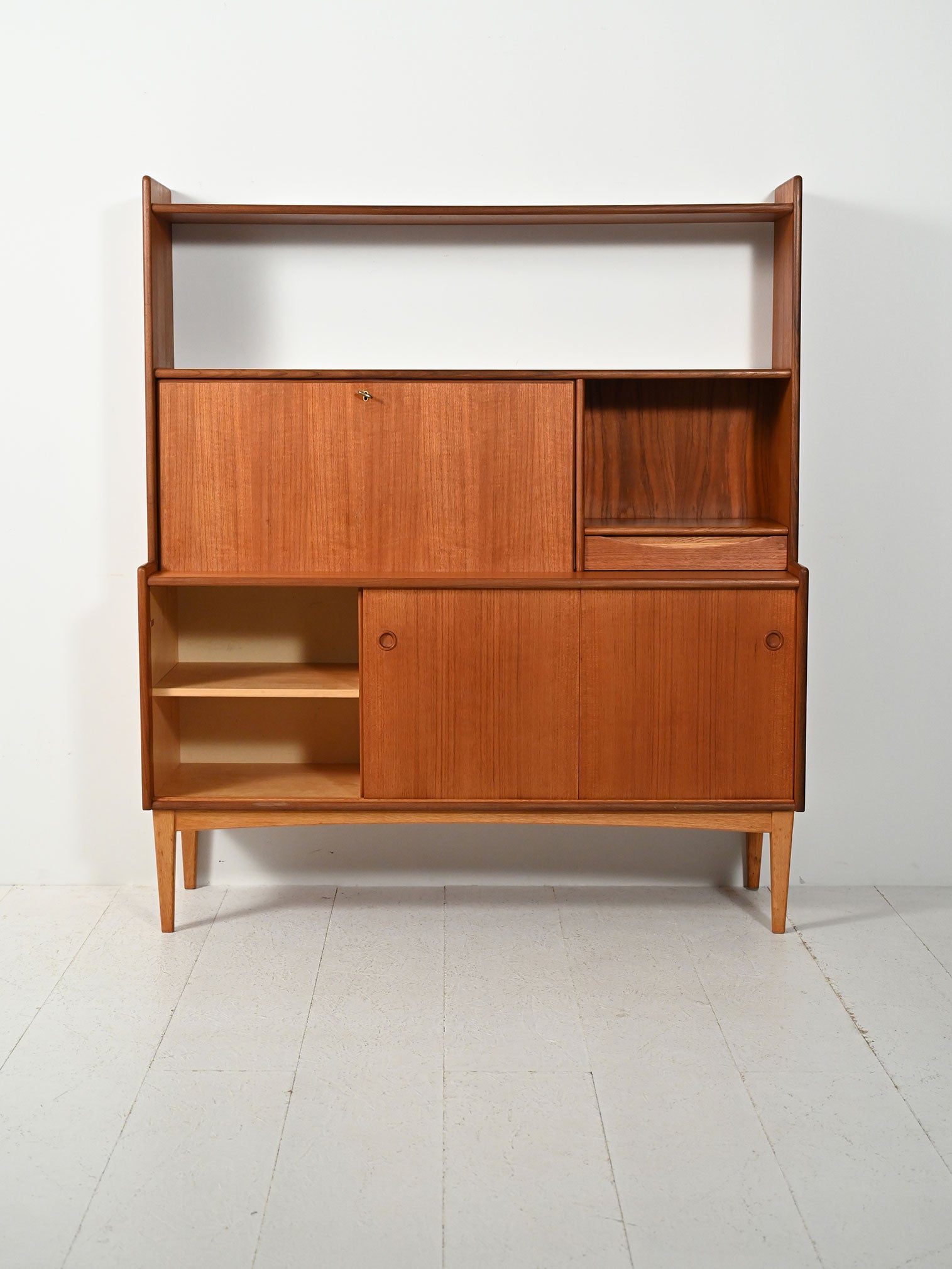 Sideboard con libreria in teak di Brantorps 2