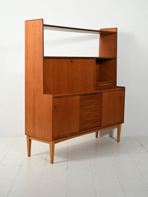 Sideboard con libreria in teak di Brantorps 4