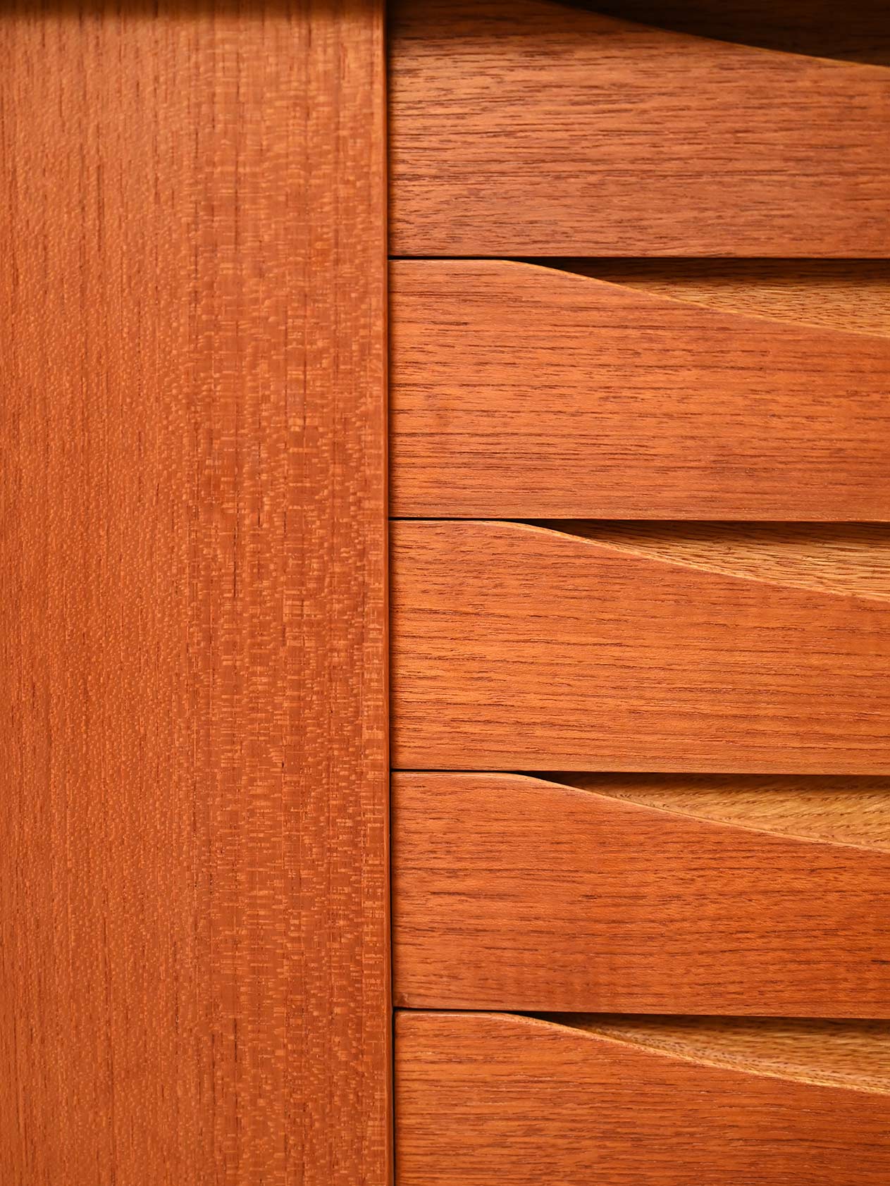 Sideboard con libreria in teak di Brantorps