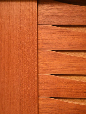 Sideboard con libreria in teak di Brantorps 9