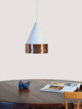 Lampada a sospensione scandinava con cerchio in rame