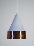 Lampada a sospensione scandinava con cerchio in rame 2