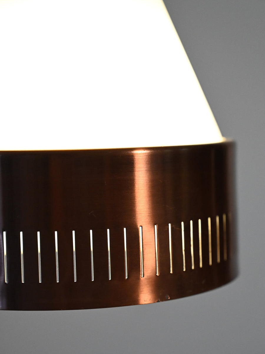 Lampada a sospensione scandinava con cerchio in rame