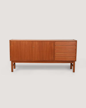 Sideboard scandinavo anni 60 dalle linee geometriche