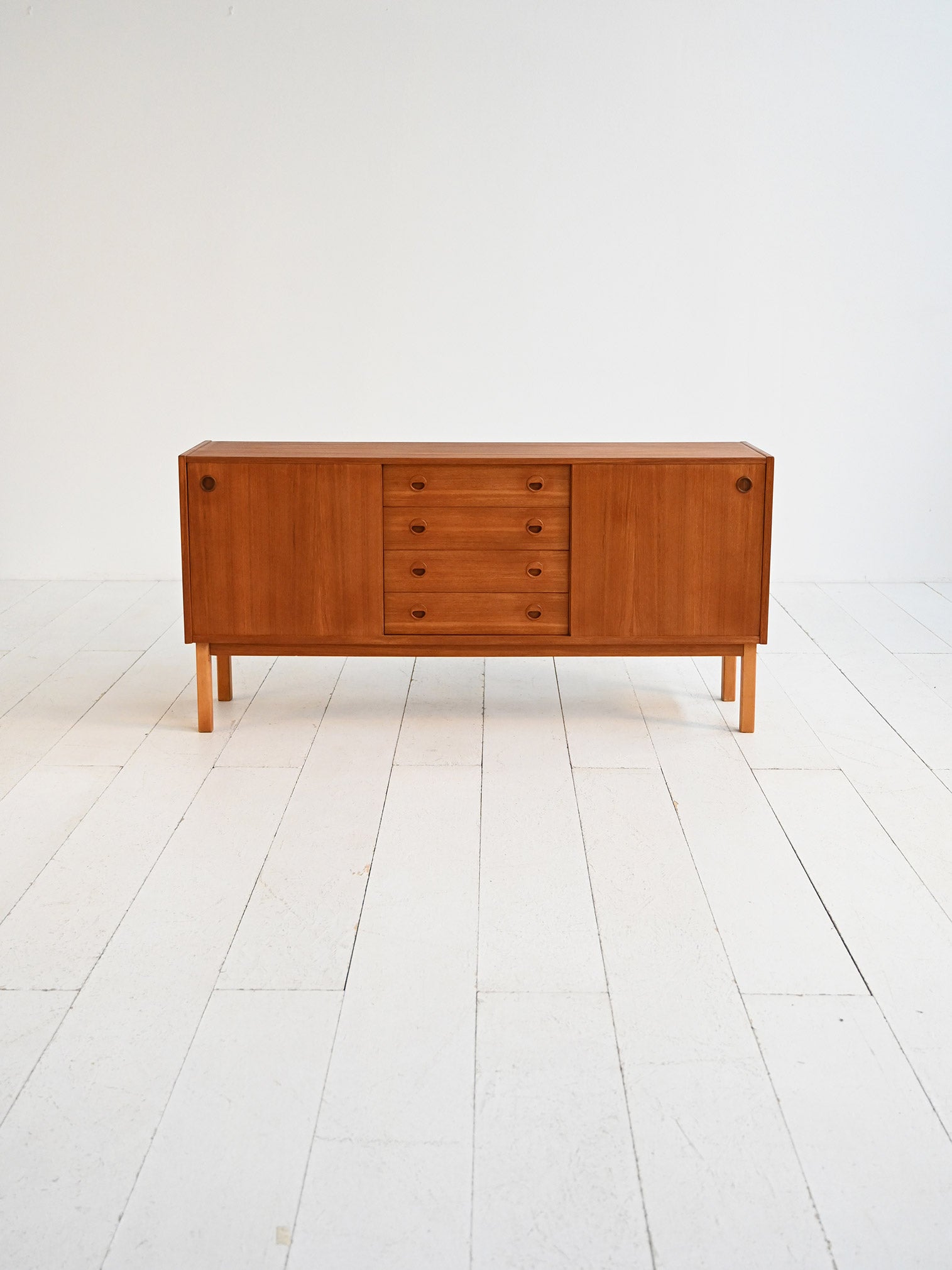 Sideboard anni ’60 in teak scandinavo 1