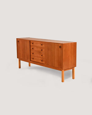 Sideboard anni ’60 in teak scandinavo