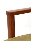 Coppia di poltrone danesi in teak con tappezzeria verde 8